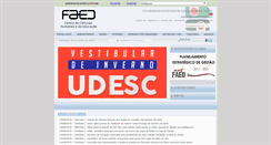 Desktop Screenshot of faed.udesc.br