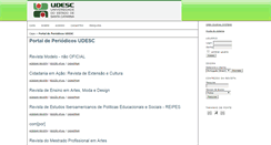 Desktop Screenshot of periodicos.udesc.br
