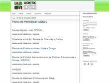 Tablet Screenshot of periodicos.udesc.br