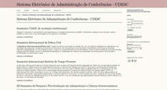 Desktop Screenshot of eventos.udesc.br