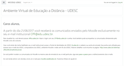 Desktop Screenshot of moodle.udesc.br