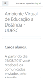 Mobile Screenshot of moodle.udesc.br