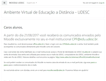 Tablet Screenshot of moodle.udesc.br